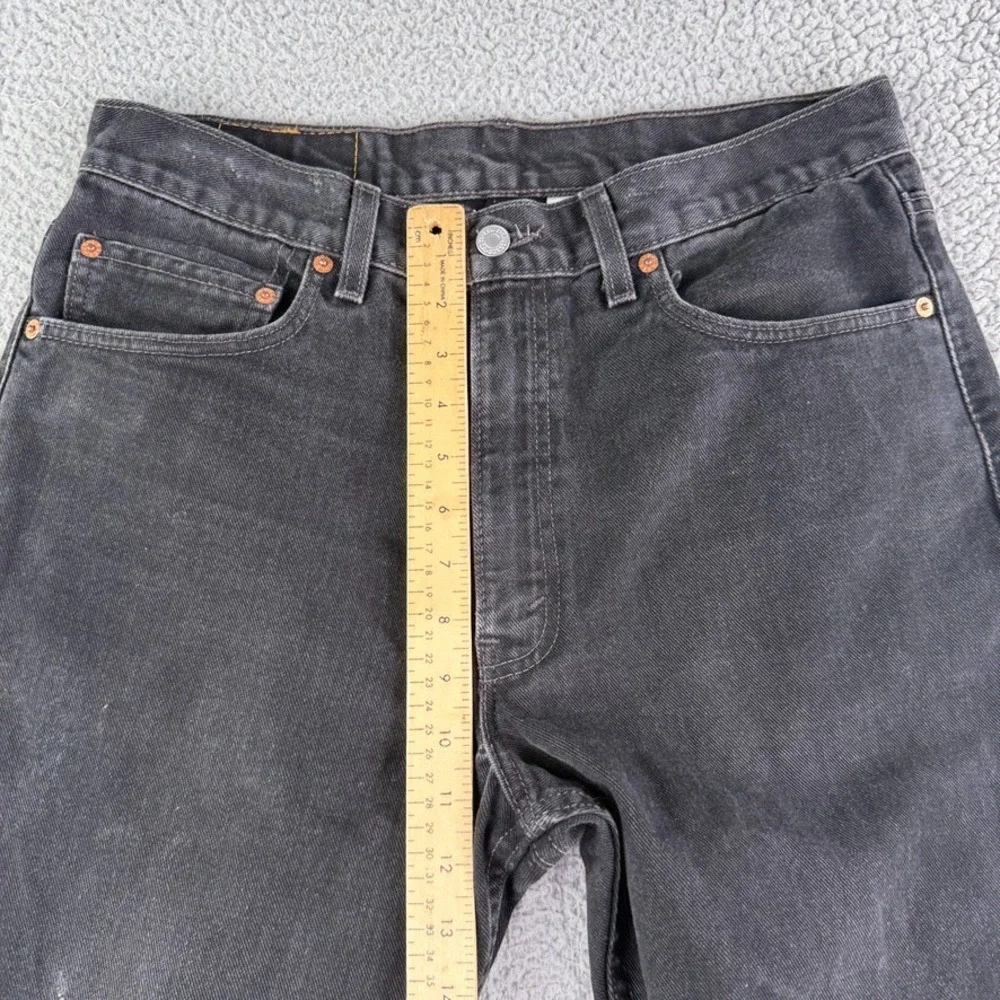 Vintage Levis Jeans Mens 32x26 Black 517 Bootcut Red Tab Denim Pants Western Y2K
